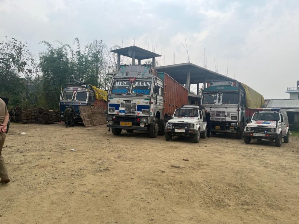 The raid was conducted at a private godown located below Patkai Christian College, Seithekema C, Chümoukedima on the night of April 27 (Morung Photo)